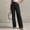 Black, variant on Women's High-Waist Wide-Leg Dress Pants, Dual Button Waist and Tailored Pleated Front for Polished Smart Casual Occasions Red S