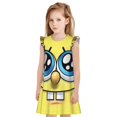 thumbnail image 1 of Goofa SpongeBob SquarePants Motif Douce & Délicate Chemises de Nuit pour Filles - Manches Courtes & Robe de Nuit Graphique - Vêtements de Nuit pour Filles (4-14 Ans)-TTG, 1 of 6