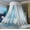 Blue/White, variant on Princess Bed Canopy for Girls,Bed Canopy Curtain- Double Layer Sheer Mesh Dome Bed Curtain- Round Lace Princess Mosquito Net Tent (Double Black-2)