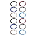 thumbnail image 3 of kurtrusly 6pieces Braided Paracord Set Sturdy And Durable Alloy Adjustable For All Polishing Electroplating Black+Khaki+Burgundy 2Set, 3 of 6