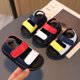 thumbnail image 5 of Sandalias para niños de 3 a 5 años, 4 zapatos para bebés, sandalias ligeras de suela blanda con punta abierta para niños, 5 of 5
