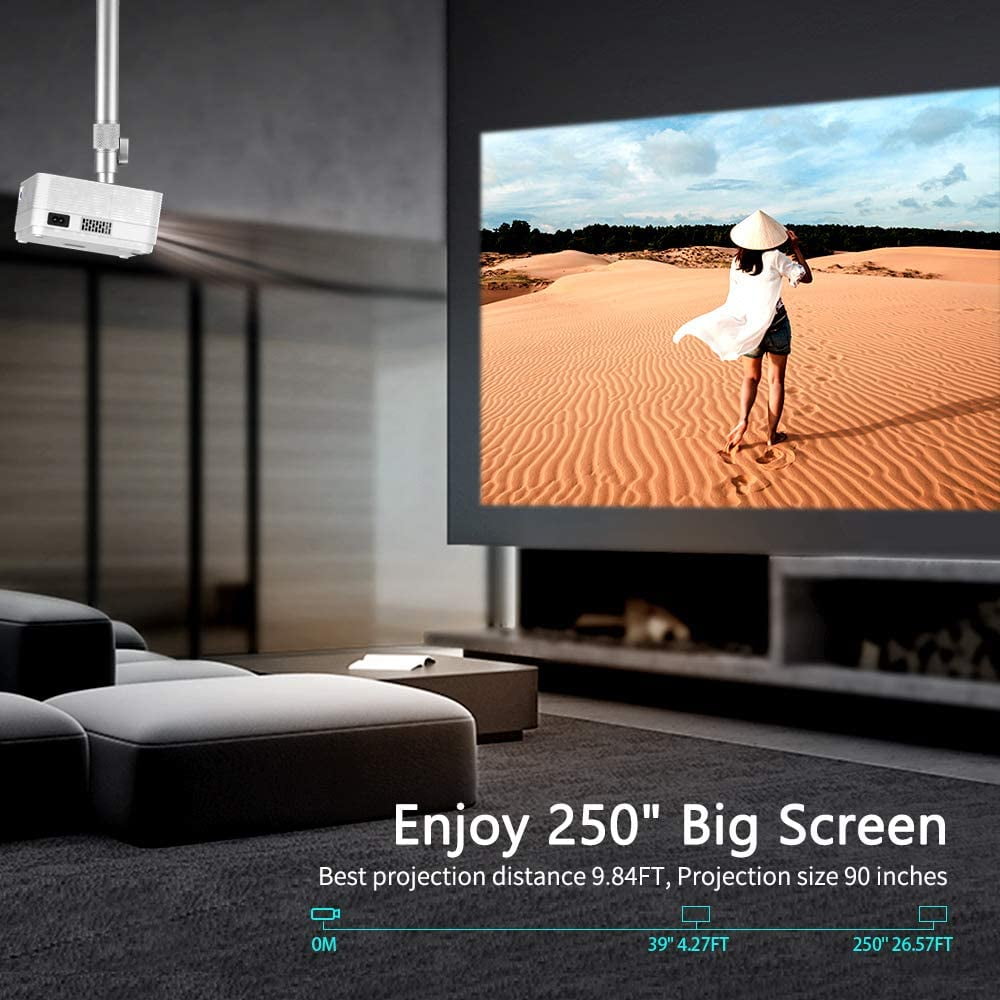 VANKYO Leisure 470 Mini Wireless Projector 250" Display,  Synchronize Smart Phone Screen, Full HD 1080P Supported
