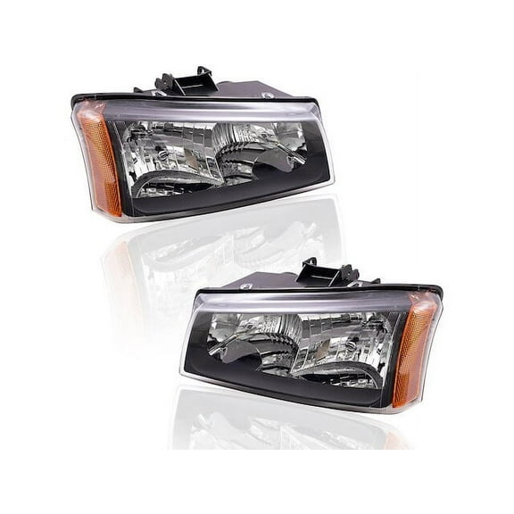 Headlight Assembly Set - Compatible with 2007 Chevy Silverado 1500 HD Classic