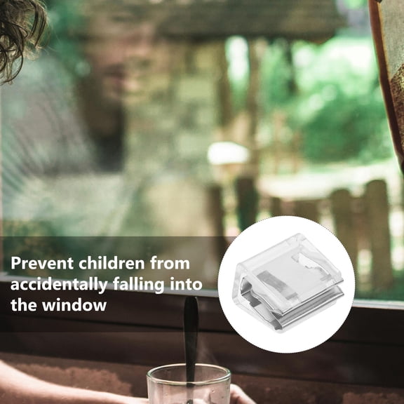 10Pcs Sliding Glass Door Security Locks Transparent Window Locks for Home Use with Key
