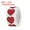 Burgundy, variant on Uxcell Heart Shaped Sticker 1 Inch Self Adhesive Love Label for Valentine Day, Dark Purple 500 Pcs