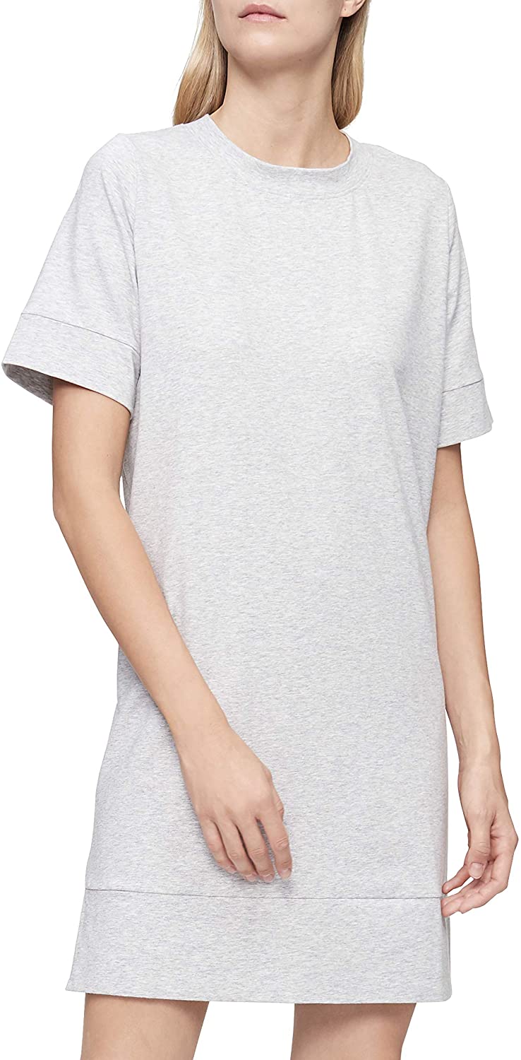 Calvin Klein Womens Reconsidered Comfort Short Sleeve Lounge Nightshirt  X-Small Grey Heather - Walmart.com