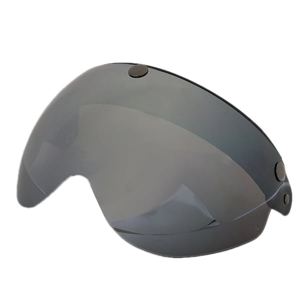 Riwesomey Cascos de motocicleta 3/4 Face 3 Snap Flip Up Visor para lente Accesorios para motos Marrón