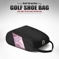 thumbnail image 3 of artículos deportivos Bolsa para zapatos de golf Bolsa transpirable con cremallera Bolsa de transporte deportivo de nylon (Rosa) Hugtrwg  Para estrenar, 3 of 8