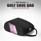 thumbnail image 4 of Bolsa para zapatos de golf Bolsa transpirable con cremallera Bolsa de transporte deportivo de nylon (Rosa), 4 of 5