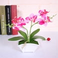 thumbnail image 6 of Orchids Artificial Flower Ornaments Real Touch With Leaves Decorations, 6 of 6