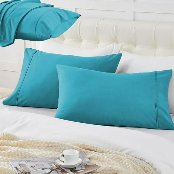 Gallickan Standard Size Pillow Cases, Lightweight Super Soft Easy Care Microfiber Cotton Pillow Case, 20" x 26", Pillows Not Included, Sky Blue