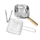thumbnail image 3 of Freidora pequeña con cesta para camping, 2500 ml, cuadrada, con asa de fácil agarre, ideal para patatas fritas, guisos, verduras y pasta., 3 of 8