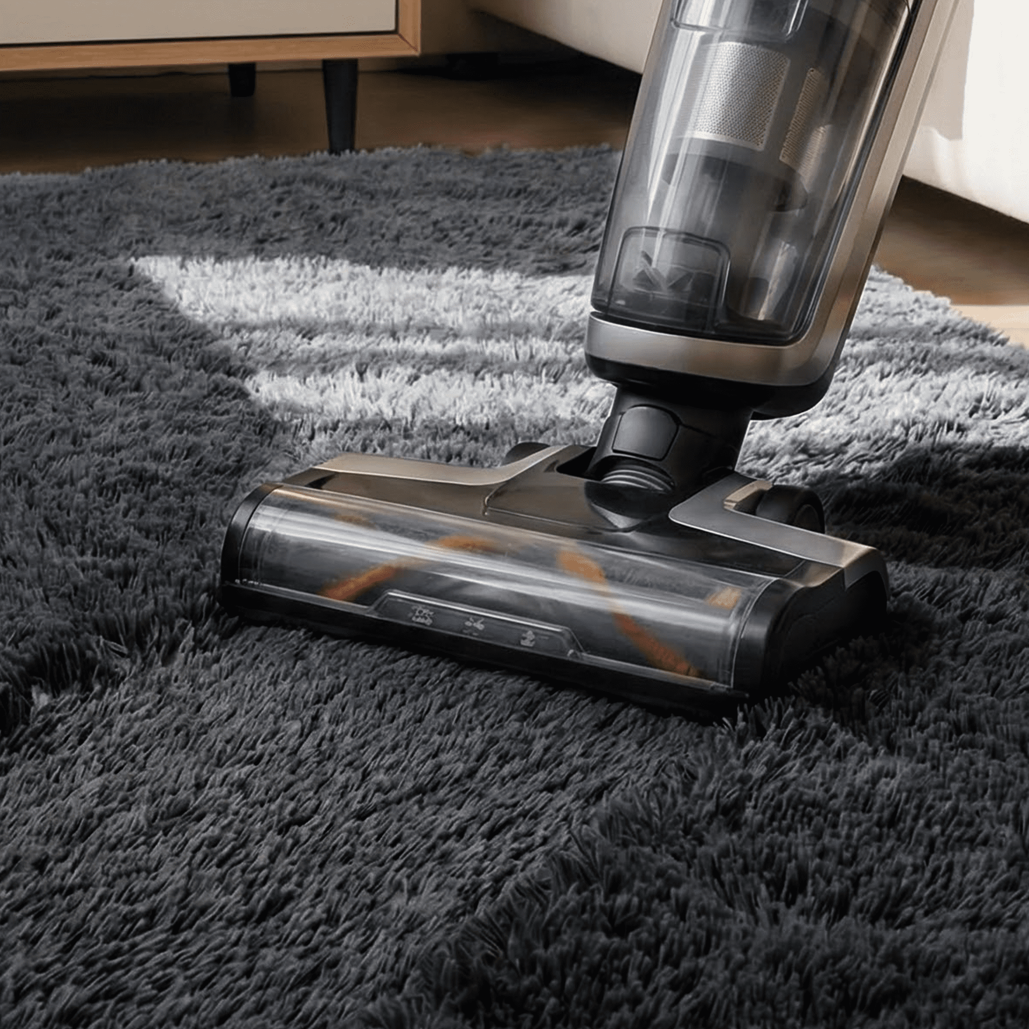 Rugs for Living Room, 8'x10' Soft Fluffy Area Rug for Bedroom, Plush Decorative Rug with Anti-Skid Backing, Indoor Home Carpet for Living Room, Dark Grey