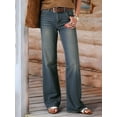 thumbnail image 3 of EMMIOL Women's Mid High Rise Wide Leg Baggy Jeans Y2K Boyfriend Denim Pants with Pockets, 3 of 7