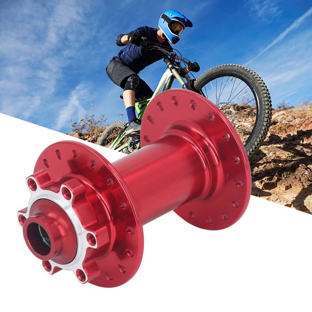 Buje delantero de bicicleta de montaña bujes de aleación de aluminio de baja fricción Proceso de corte CNC rojo de 32 orificios para reparación ANGGREK Otros