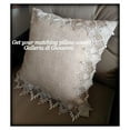 thumbnail image 6 of SET of TWO Doilies Dresser Scarf Neutral Earth Tones European Lace Place Mats, 6 of 6