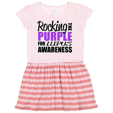 

Inktastic Rocking The Purple for Lupus Awareness Gift Toddler Girl Dress