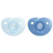 Philips Avent Soothie Heart Pacifier, 3-18 Months, Blue/Light Blue, 2 Pack, SCF099/11
