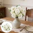 thumbnail image 4 of 7 Head Western Rose Bouquet, 7 Heads Faux Western Rose Artificial Flower, Realistic Silk Wedding Floral Decor, Table Centerpiece for Living Room Home Party and Ceremony, 4 of 6