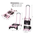 thumbnail image 6 of Cosco Shifter Multi-Position Folding Hand Truck and Cart, Pink, 6 of 6