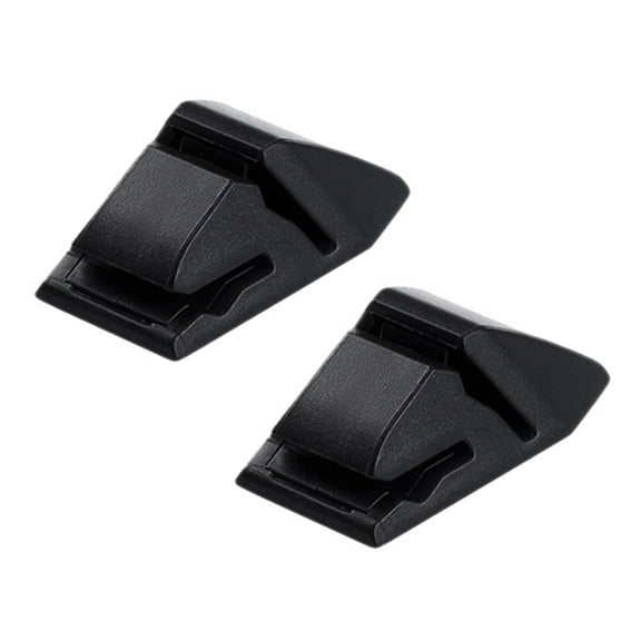 2X Multifunctional Card Ticket Holder Auto Car ID IC Clip Black Dashboard Door Adhesive Clips