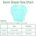 thumbnail image 4 of Wegreeco Baby & Toddler Snap One Size Adjustable Reusable Baby Swim Diaper (Fresh, Large, 3 Pack), 4 of 6