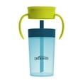 thumbnail image 3 of Dr. Brown's Milestones Straw-to-360 Convertible Toddler Cup Set, Blue/Green, 10 oz, 9m+, 1 Pack, 3 of 17