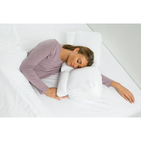 Better Sleep Pillow Goose Down Pillow – Patented Arm-Tunnel Design Improves Hand And Arm Circulation – Neck Pain Relief – Perfect Side and Stomach Sleeper Pillow - Bed Pillow, (Best Pillow For Stomach Sleepers Neck Pain)
