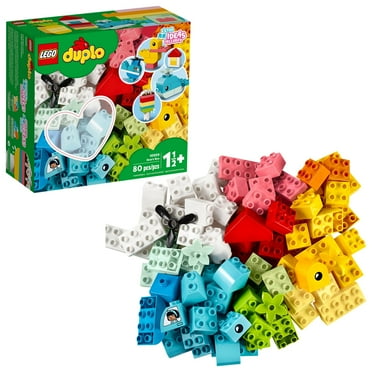LEGO DUPLO Classic Heart Box, First Bricks Building Toy, Educational Activity and Development Set, Early Learning Toys for Toddlers 1.5 - 3 Years Old, 10909