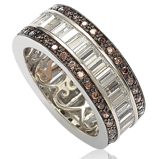 Cubic zirconia shop baguette eternity ring