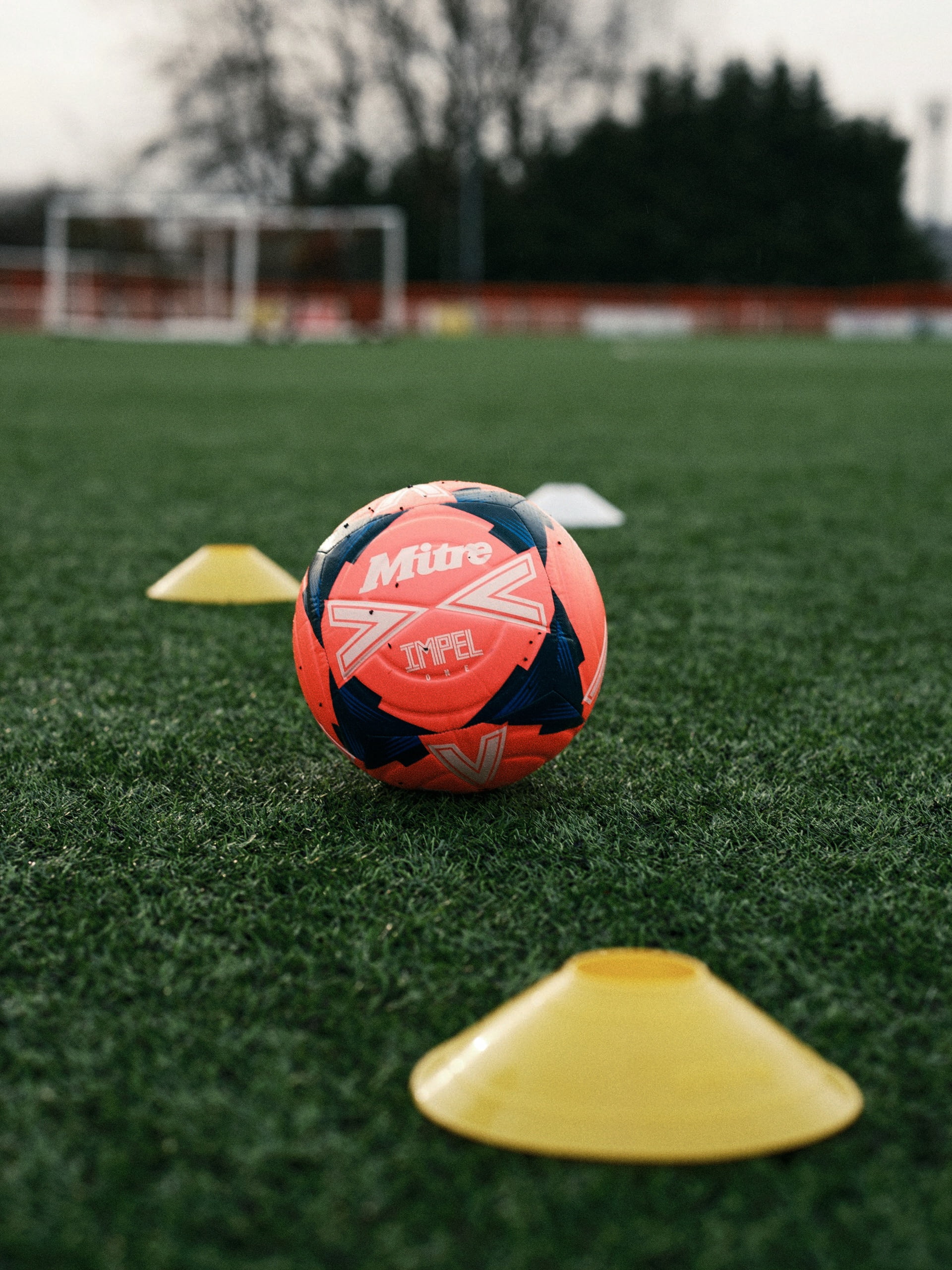 Mitre Impel One Training Soccer Ball – Durable 6-Panel Construction – Soft-Touch Foam & Hyperflow Grooves – for Grass or AstroTurf – Sizes 3,4,5