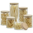 thumbnail image 3 of JoyJolt Glass Food Storage Container with Bamboo Clamp Lids (Set of 6), 3 of 22