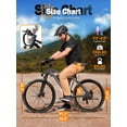 thumbnail image 3 of Adult Electric Mountain Bike – 27.5" 21-Speed, 1200W Brushless Motor, 28 MPH, 48V 13Ah Removable Battery, Step-Over Frame, NFC Unlock, Gray with Lock, 3 of 6