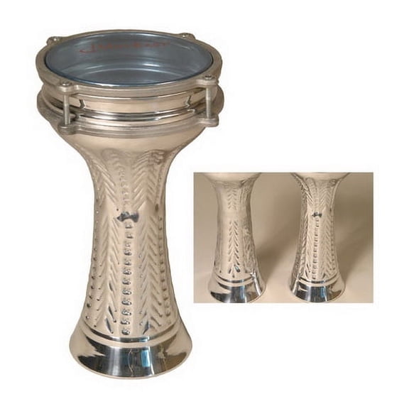 Mid-East Aluminum Doumbek with synthetic head