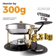 thumbnail image 2 of CAMMOO Gold 6QT Round Chafing Dish Buffet Set, 18/8 Stainless Steel Food Warmers for Catering and Parties, 4 Pack, 2 of 8