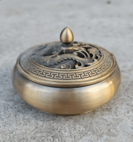 Vintage Bronze Buddha Censer Incense Burner Unique Ritual  Incense holder, Tibet culture Brass Ash catcher censer Decorative Incensory kk079