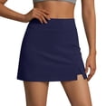 thumbnail image 2 of Aobny Running Shorts for Women Tennis Skort Shorts High Waisted Athletic Slim Plus Size Going Out Bottoms,Navy Blue,M, 2 of 9