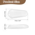 thumbnail image 2 of Uxcell 10 pares de almohadillas para gafas, agarres de nariz de vidrio de 1.8 mm, forma de lágrima, transparente, 2 of 7