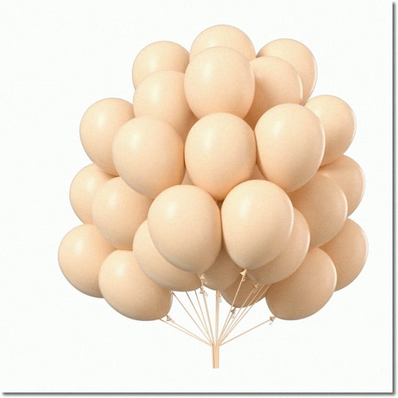 Boho Abricot Bonheur Ballons - 100 pcs 10 Pouces Ballons Beiges pour Guirlande, Arche, Fête, Anniversaire, Décoration de Douche de Bébé - Ravir Abricot