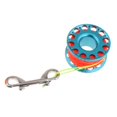 thumbnail image 2 of Colaxi Scuba Diving Reel with Double Ended Bolt Clip Compact Finger Reel Diving with High Visibility Line for Freediving Diving Gear Blue, 2 of 8