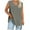 Gray, variant on Women's Plus Size Summer Sleeveless Shirts Casual V-Neck Rollable Blouse Tops Family gifts