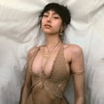 thumbnail image 3 of Women's Sexy Crochet Cropped Top Halter Neck Butterfly Knitted Bandage Strap Top Camisole Beach Bikini Bra, 3 of 7