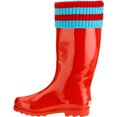 thumbnail image 2 of Forever Young Women's Mock Sock Trim Tall Rain Boot, 2 of 5