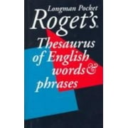 Longman Pocket Rogets Thesaurus Of English Words And Phrases, Used [Hardcover]