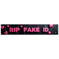 thumbnail image 3 of Glittery Pink RIP FAKE ID Banner Backdrop Decor for Party Celebrations Photo Props Event Decorations Backgrounds, 3 of 4
