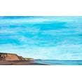 thumbnail image 2 of Tienhaara, Michael 14x10 Black Ornate Wood Framed with Double Matting Museum Art Print Titled - Ocean Cliffs II, 2 of 4