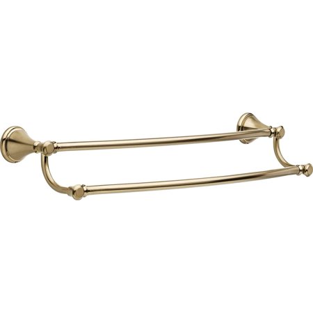 

DELTA Cassidy 24 inch Double-Towel Bar Champagne Bronze Bathroom Accessories 79725-CZ
