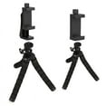 thumbnail image 5 of Fysho Cell Phone Tripod Adapter Mount Holder Clamp Compatible with iPhone X XS Max XR Se 8 7 6 6s Plus Samsung Galaxy S10 S9 S8 S6 Edge Adjustable Smartphone Bracket Clip Cellphone Attachment, 5 of 6
