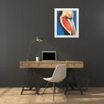 thumbnail image 3 of Parker, Jennifer Paxton 12x14 White Modern Wood Framed Museum Art Print Titled - Vibrant Pelican II, 3 of 4