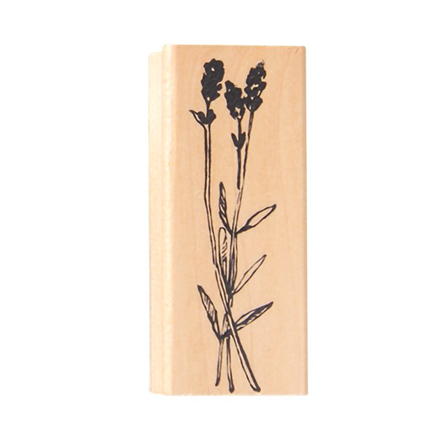Moyic Sello de plantas de hierba Vintage, sellos de goma DIY para álbum de recortes, papelería, sello estándar para álbum de recortes Artesanía Lavanda Moyic HA003521-04B